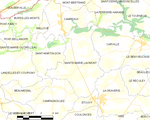 Map commune FR insee code 14618